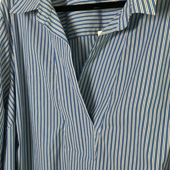 Talbots Blue & White Striped Pullover Top | Size 3X | NWT - Picture 5 of 7